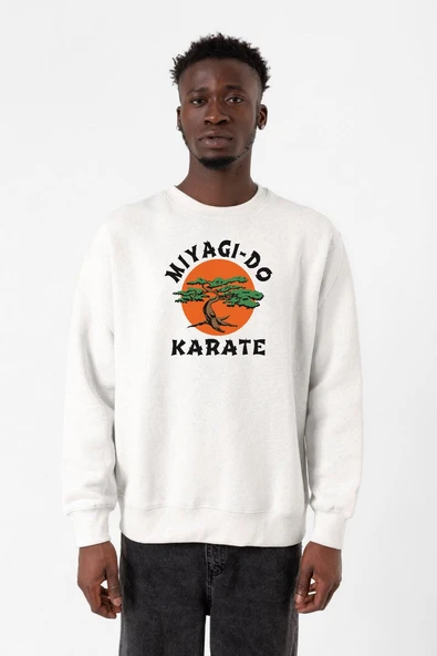 Cobra Kai Miyagi Do Karate Beyaz Erkek 2ip Sweatshirt ürün görseli 1