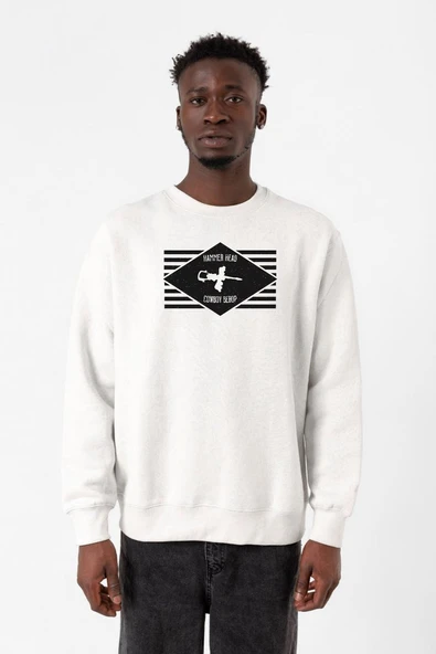 Cowboy Bebop Hammer Head Beyaz Erkek 2ip Sweatshirt ürün görseli 1