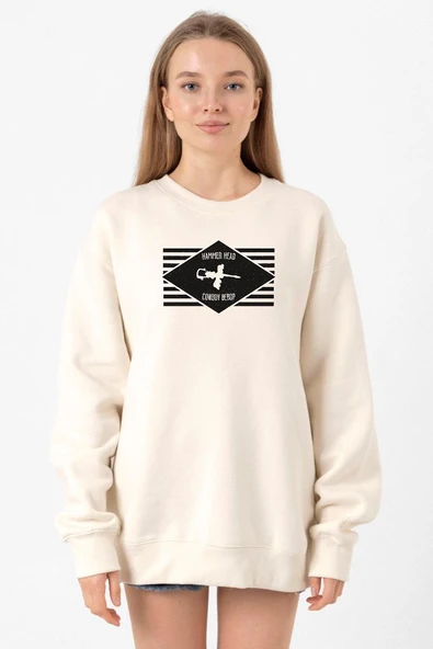 Cowboy Bebop Hammer Head Ekru Kadın 2ip Sweatshirt ürün görseli 1