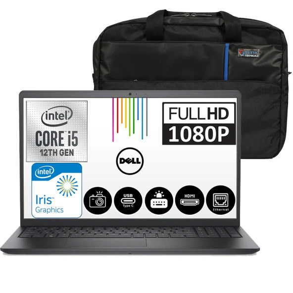 Dell Vostro 3520 Intel Core I5-1235U 16GB 512GB SSD 15.6" Fhd Ubuntu Taşınabilir Bilgisayar N1235VN3520EMEAU06 + Zetta Çanta ürün görseli 1