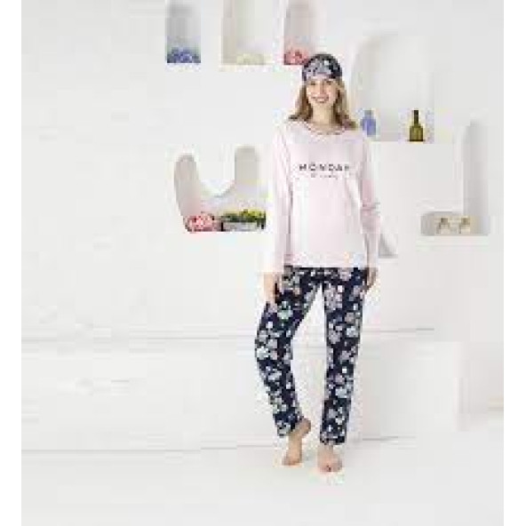 Kadın Uzun Kollu Pijama Takımı ürün görseli 1