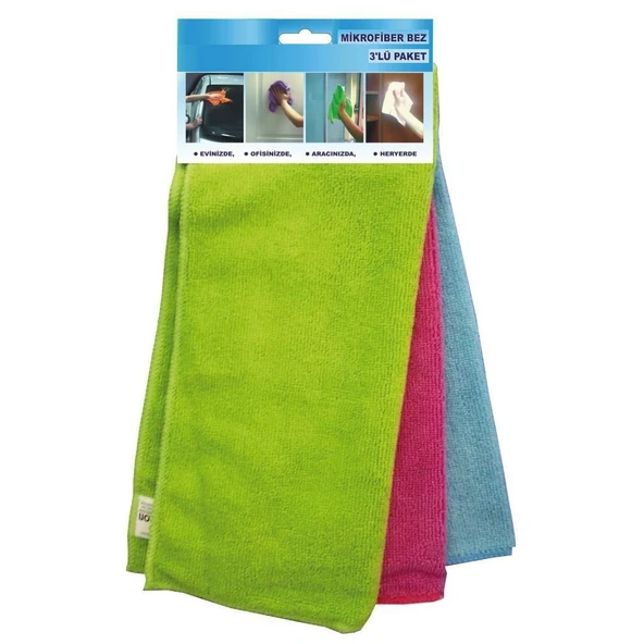Omniclean 3'lü Paket 30 x 40 cm Mikrofiber Bez ürün görseli 1