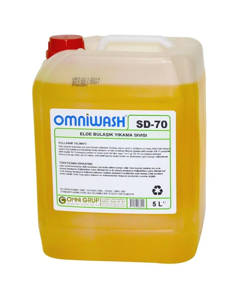 Omniwash SD-70 5000ml Elde Bulaşık Yıkama Deterjanı ürün görseli 1