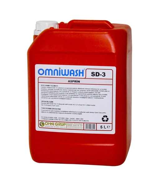 Omniwash SD-3 5000ml Asprin Genel Temizlik Ürünü ürün görseli 1