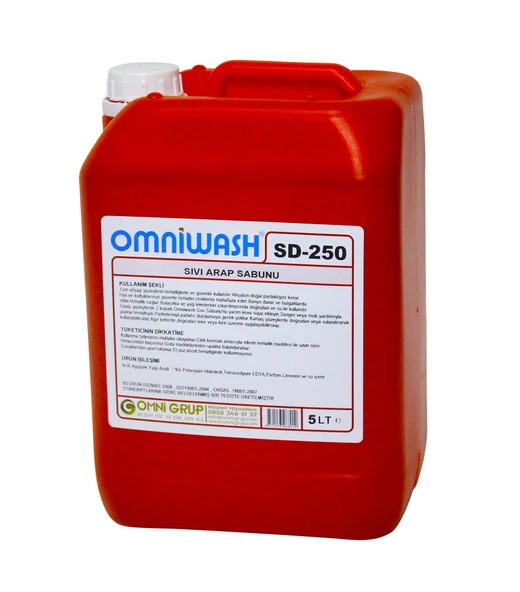 Omniwash SD-250 Sıvı Arap Sabunu 5000ml ürün görseli 1