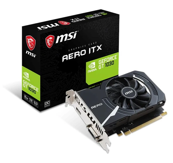 MSI GeForce GT 1030 2GB Aero Itx OC GDDR5 64Bit ürün görseli 1