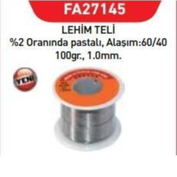 Fastbond FA27145 Lehim Teli 1mm - 100gr - Resim 2