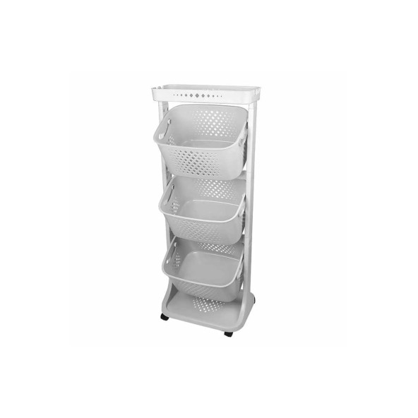 Üç Katlı Organizer Sepet - Sebzelik - Resim 2
