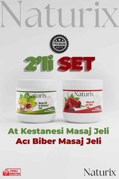 At Kestanesi Balsamı Masaj Jeli & Paprika Chili Biber Balsamı Masaj Jeli 500 Ml - 2'li Güçlü Etki ürün görseli 1