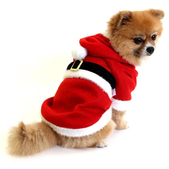 Noel Baba Çeket Küçük Köpek Polar Göğüs47-50cm Sırt41cm Large ürün görseli 1