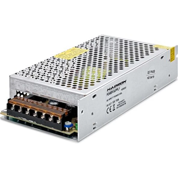 Hadron HD8203 Adaptör Metal 12V 10A 20*10*4cm ürün görseli 1
