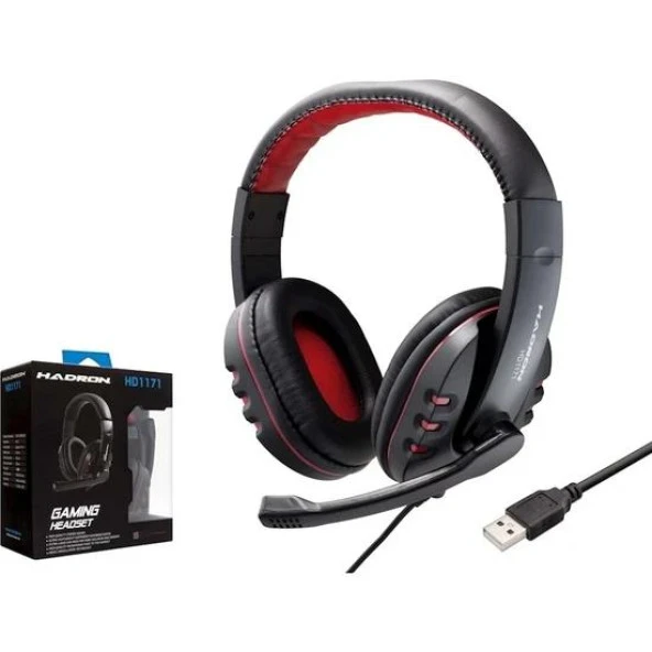 Hadron H1171 USB Ps4 Uyumlu Pc Gaming Oyuncu Mikrofonlu Kulaklık ürün görseli 1