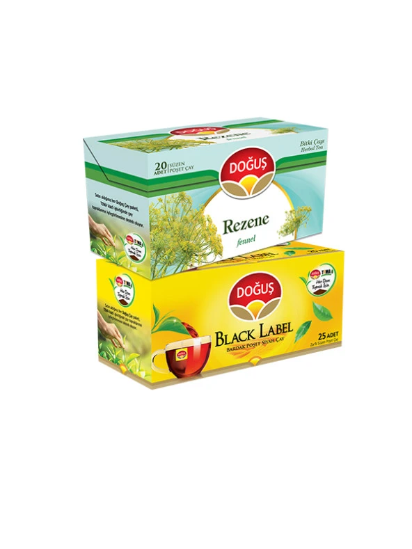 BLACK LABEL BARDAK SİYAH VE REZENE SÜZEN POŞET ÇAYLARI ürün görseli 1