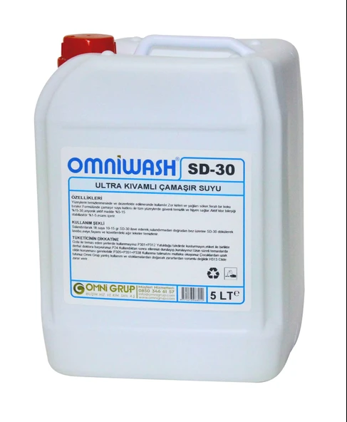 Omniwash SD-30 5000 ml Ultra Kıvamlı Çamaşır Suyu ürün görseli 1