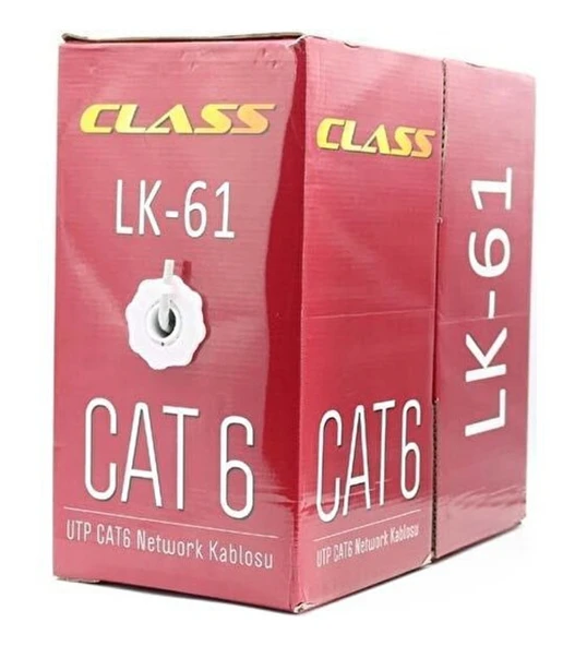 Class Utp Cat6 Network Kablosu 24AWG Gri 305METRE ürün görseli 1