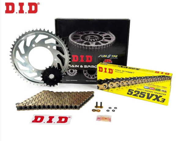 Did-Sunstar 2010-2013 KTM 990 Adventure Uyumlu Zincir Dişli Set Gold (Sarı) Renk ürün görseli 1