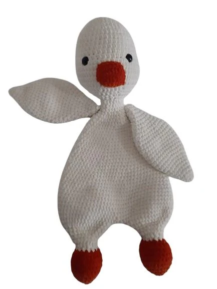 Kadife Ördek Uyku Arkadaşı Amigurumi Organik Oyuncak ürün görseli 1