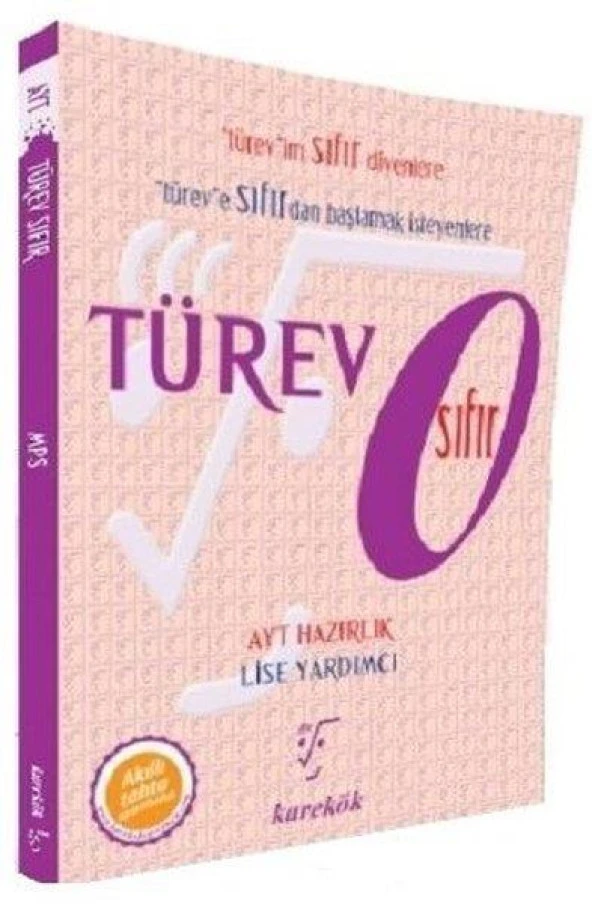 AYT Türev Sıfır Karekök Yayınları ürün görseli 1