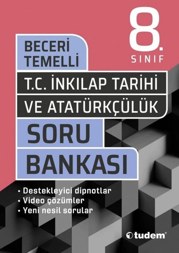 8. Sınıf T.C. İnkılap Tarihi ve Atatürkçülük Beceri Temelli Soru Bankası Tudem Yayınları ürün görseli 1