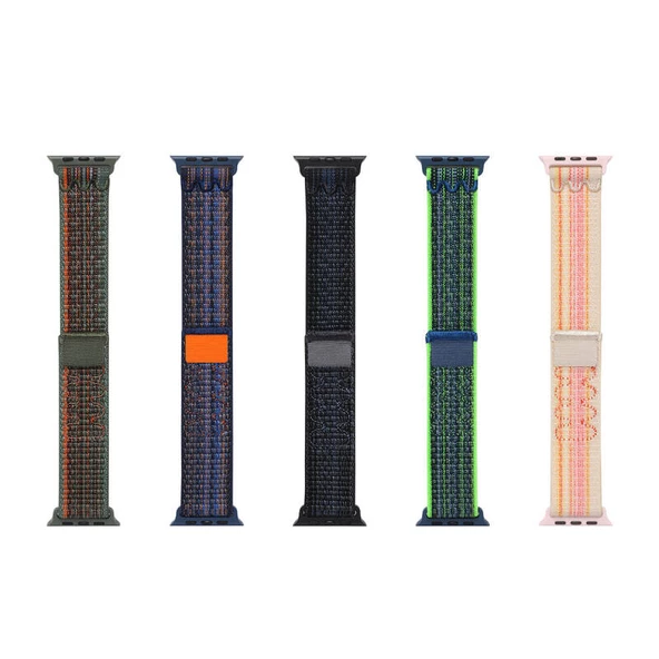 Gpack Apple Watch Ultra Kordon Hasır Strap Kayış KRD91 - Resim 2