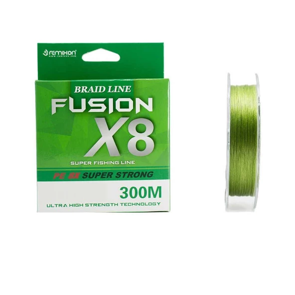 Remixon Fusion 8x 8 Kat 300m Örgü İp Misina Yeşil ürün görseli 1