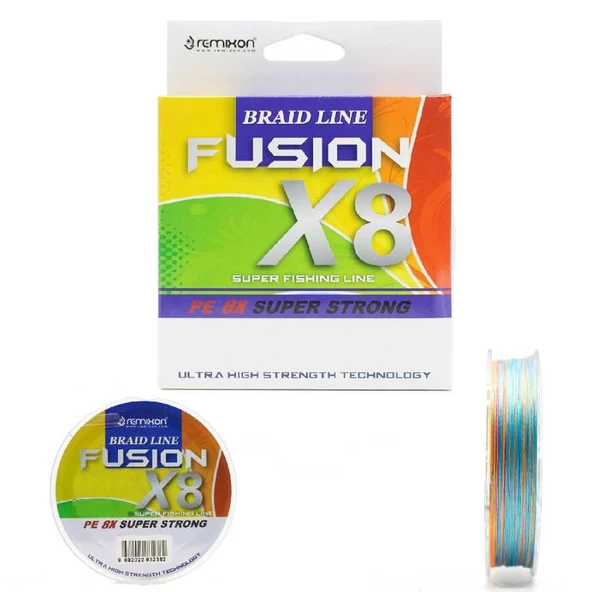 Remixon Fusion 8x 8 Kat 150m Örgü İp Misina Multicolor ürün görseli 1