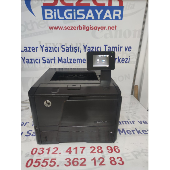 HP LaserJet Pro 400 Yazıcı M401dn DUBLEX + NETWORK HIZLI SERİ 6 BIN SYF BASAR ( 2, EL LAZER YAZICIDIR ) ürün görseli 1