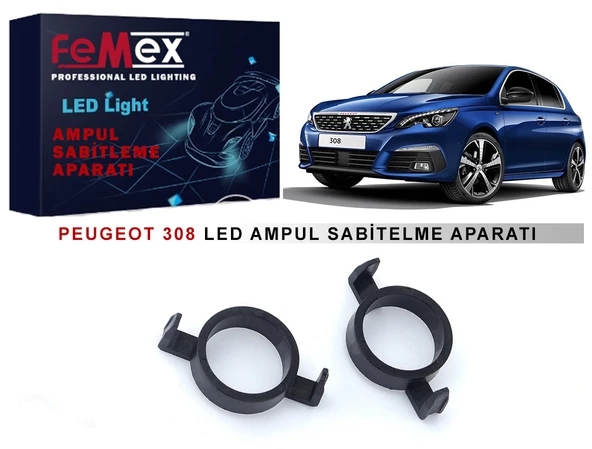 Peugeot 308 Araçlar için Kısa Far Tutucu Led Ampul Sabitleme Aparatı ürün görseli 1