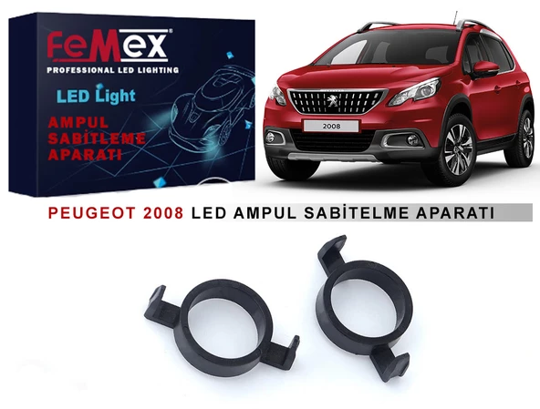 Peugeot 2008 Araçlar için Kısa Far Tutucu Led Ampul Sabitleme Aparatı ürün görseli 1