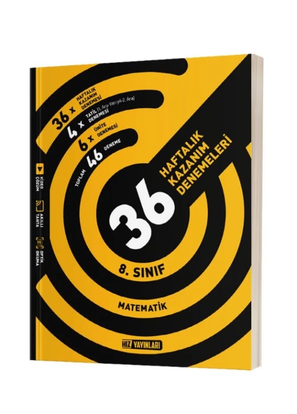 Hız 2024 8. Sınıf Lgs Matematik 36 Haftalık Kazanım Denemeleri ürün görseli 1