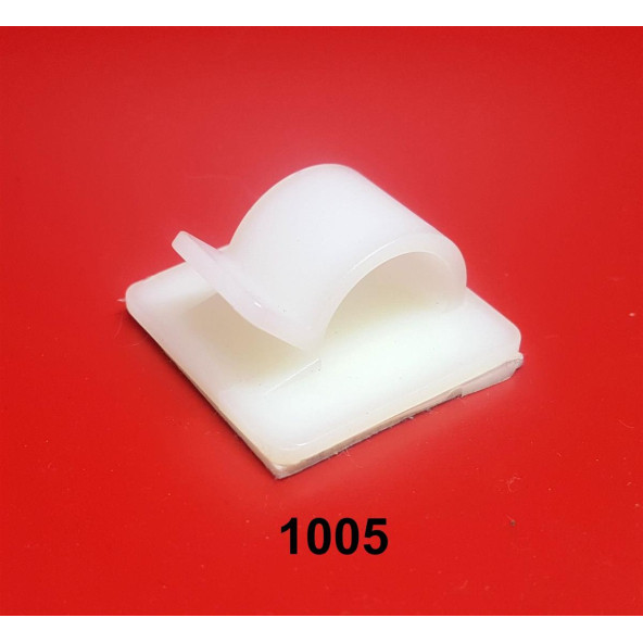 Yapışkanlı Kablo Klipsi Ykkl-25x25 - 1005 300 Adet ürün görseli 1