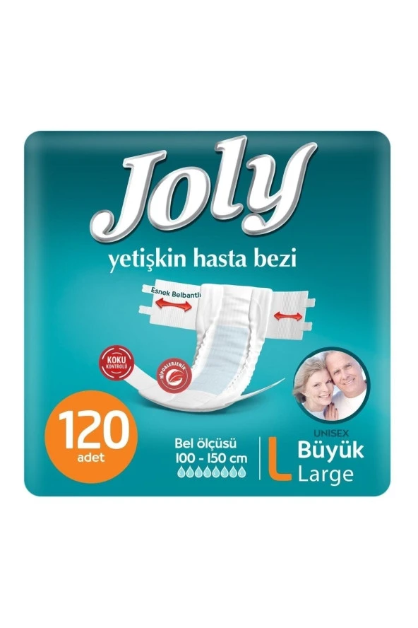 Joly Belbantlı Hasta Bezi Büyük Large Boy 30 Lu 4 Paket 120 Adet ürün görseli 1