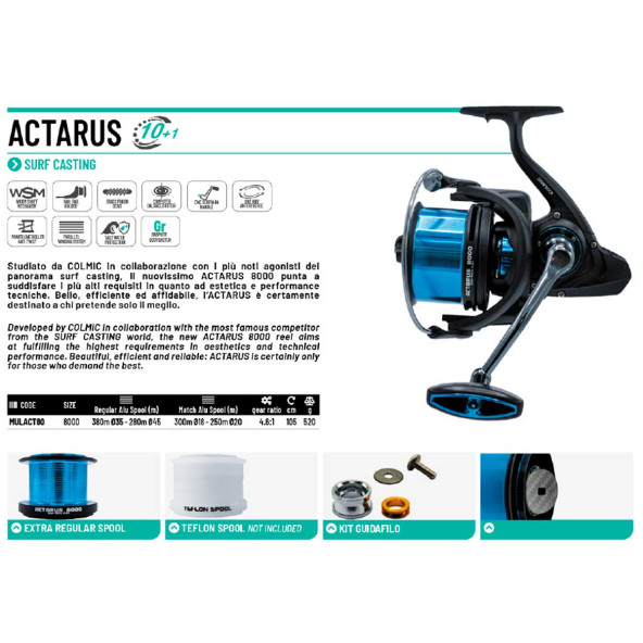 Colmic Actarus 8000 Surf Olta Makinesi - Resim 2