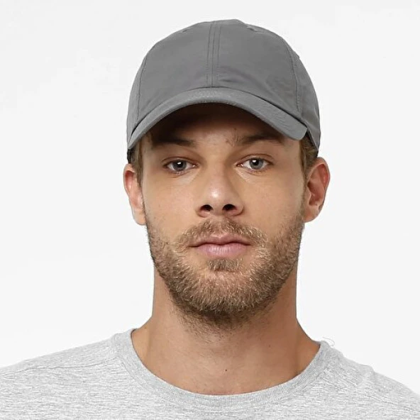 Eleven Market Spor Outdoor Gri Şapka Yazlık Yıkanabilir Şapka Cap ürün görseli 1