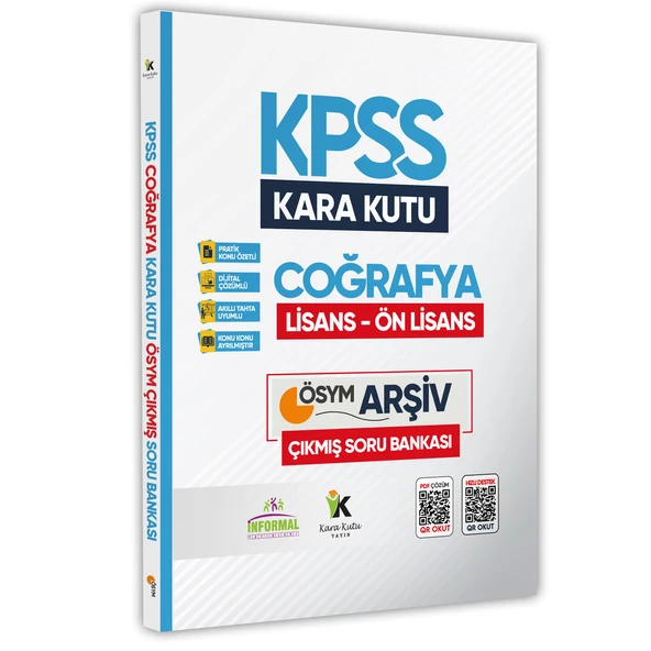 KPSS Lisans/Önlisans Coğrafyanın Kara Kutusu K.Ö Dijital Çözümlü Soru Bankası ürün görseli 1