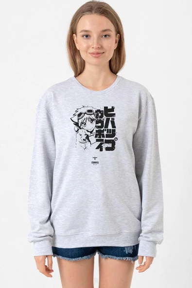 Cowboy Bebop Vintage Ein and Ed Grimelanj Kadın 2ip Sweatshirt ürün görseli 1
