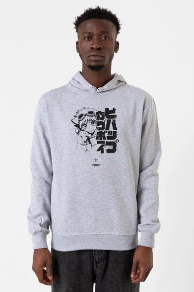 Cowboy Bebop Vintage Ein and Ed Grimelanj Erkek Kapşonlu 3ip Sweatshirt ürün görseli 1
