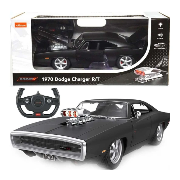 99010 1970 Dodge Charger R/T Sesli ve Işıklı Uzaktan Kumandalı Araba ürün görseli 1