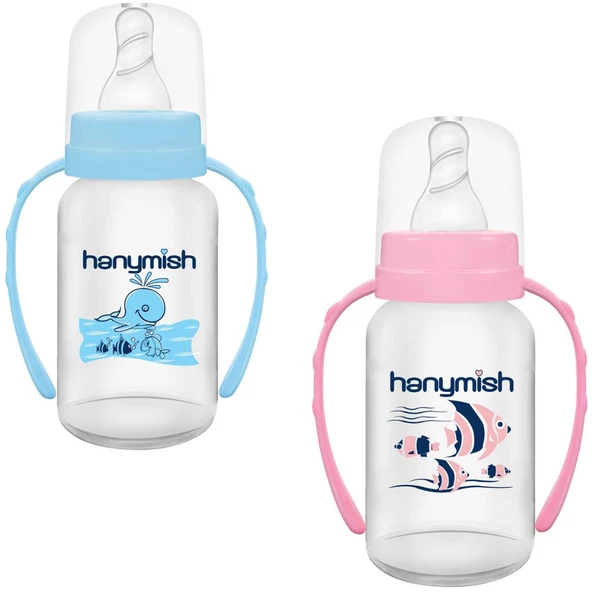 Hanymish 434 Kulplu PP Biberon 125 ml ürün görseli 1