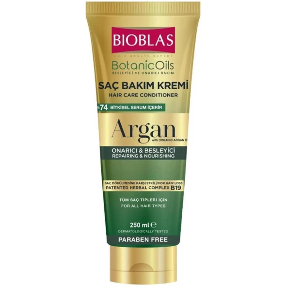 Bioblas Botanic Oils Argan Yağlı Saç Bakım Kremi 250 ml ürün görseli 1