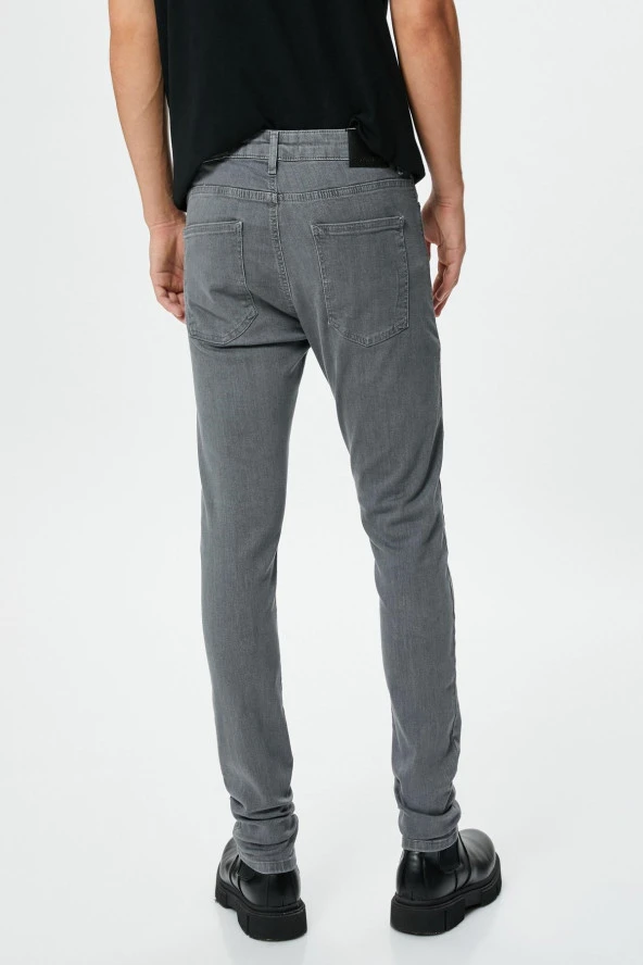 Erkek Antrasit Jeans - Resim 4