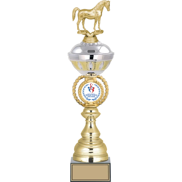 ODAK KUPA - Figürlü Kupalar - At Figürlü Kupalar FG-066 A - 47 cm ürün görseli 1
