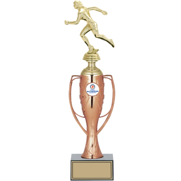 ODAK KUPA - Figürlü Kupalar - Atletizm Kadın Figürlü Kupalar FG-025 C - 38 cm ürün görseli 1