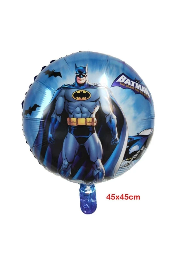 Batman 8 Yaş Balon Set Batman Yarasa Konsept Doğum Günü Parti Balon Set Batman Folyo Balon Set ürün görseli 1