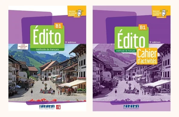 Edito B1 3ème édition - 2022 Méthode de français Livre de l'élève + Cahier d'exercices + Downloadable Audios ürün görseli 1
