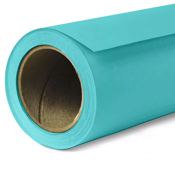 GDX 2.70x11m Baby Blue Kağıt Sonsuz Fon Perde Mat Yansıma Yapmaz Profesyonel Stüdyo Fonu ürün görseli 1