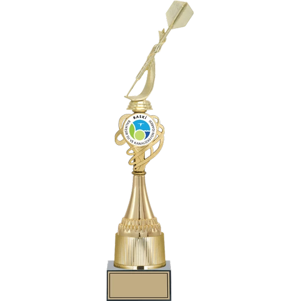 ODAK KUPA - Figürlü Kupalar - Dart Figürlü Kupalar FG-033 A - 46 cm ürün görseli 1