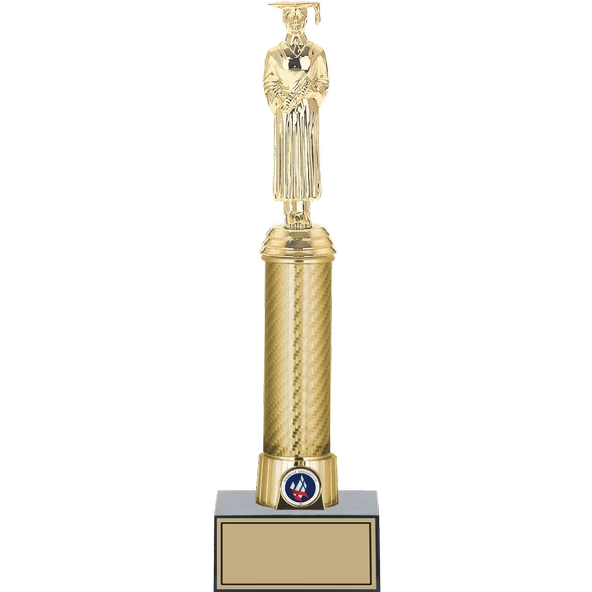 ODAK KUPA - Figürlü Kupalar - Mezuniyet Erkek Figürlü Kupalar FG-008 A - 34 cm ürün görseli 1