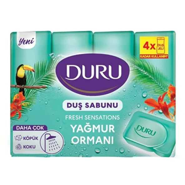Duru Fresh Sensations Yağmur Ormanı Duş Sabunu 4X150 g ürün görseli 1