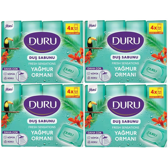 Duru Fresh Sensations Yağmur Ormanı Duş Sabunu 4X600 g ürün görseli 1